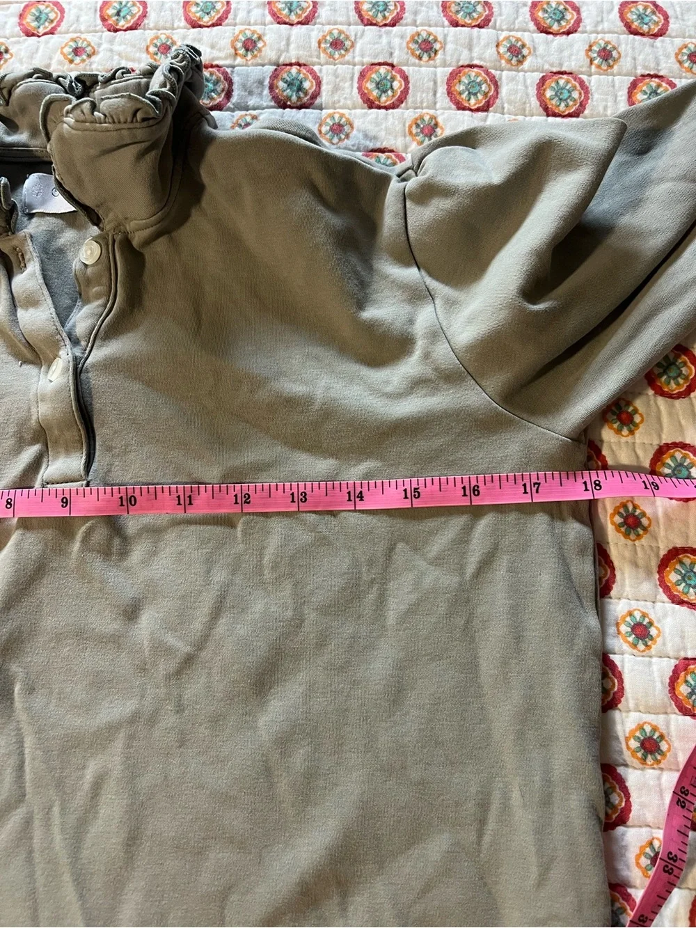 EUC Sweet Honey Ruffled Collar Long Sleeve size youth / girls 14